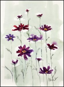 12060 - Purple Anemones 10.5x14_framed (1)