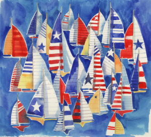 18051 - Patriotic Sails Ahoy 21.5x19.5