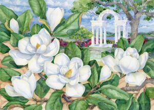 96104 - Magnolia Gazebo image 21x15 paper 24x19.5